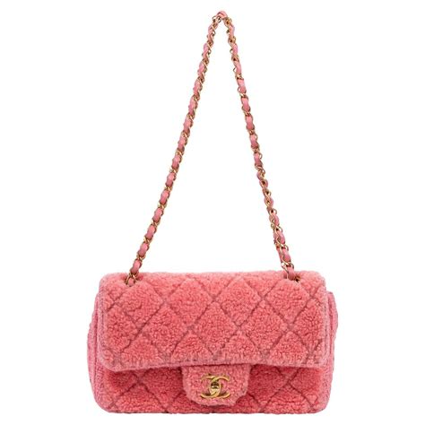 pink furry chanel purse|Chanel handbags women.